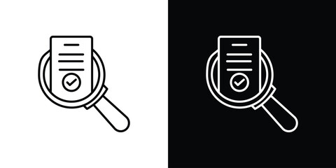 Audit icon. Graphic Design vector icon. Ui Ux Icons