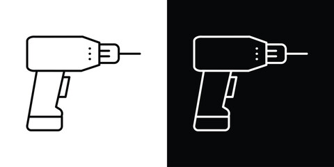 Aufkleber - Drill icon. Graphic Design vector icon. Ui Ux Icons