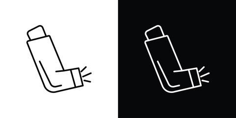 Aufkleber - Inhaler icon. Graphic Design vector icon. Ui Ux Icons