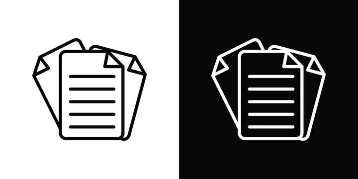 papers icon. Graphic Design vector icon. Ui Ux Icons