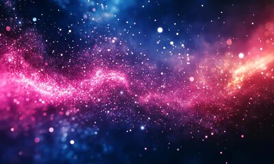 Wall Mural - Cosmic dust, vibrant nebula, interstellar dream, space wonder.