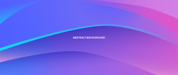 Poster - Purple abstract background with round objects overlapping each other to form a beautiful pattern. Vector template for digital lux business banner, contemporary formal invitation, luxury voucher