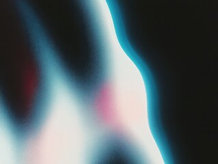 Poster - Abstract light gradient with soft curves and stippling texture. Minimalist digital art for modern backgrounds and graphic design.
