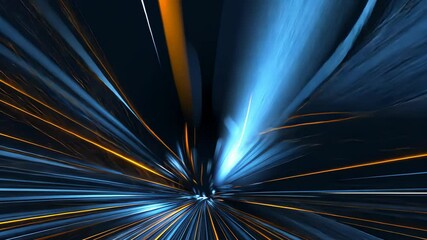 Fototapete - Experience an immersive burst of color and motion as vibrant light trails dance across a dark background, creating a stunning visual effect