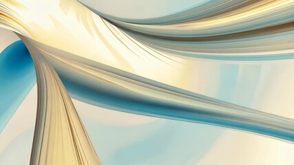 Poster - Colorful abstract forms swirl together, highlighting the contrast of warm and cool tones that create a sense of movement