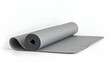 © cALeKonE - Rolled Gray Mat on White Background Isolated Studio Shot