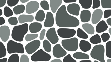 Poster - Seamless stone pattern background vector illustration gray rock pebble texture surface design wallpaper 100 editable stock vector illustration