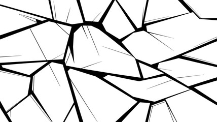 Poster - Abstract broken glass background vector illustration cracked shattered design texture fracture surface 100 editable stock vector illustration