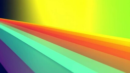 Poster - Vibrant Rainbow Spectrum with Colorful Light Beams and Gradient Effects