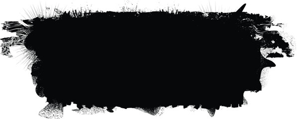Aufkleber - Grunge textured banner with rough edges. Speckled texture. Overlay grunge texture . Simply place texture over any object to create grunge effect . Banner with scratched surface for your design.
