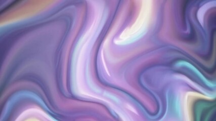 Fototapete - Pastel-colored fluid dynamics blending and swirling, generating mesmerizing visual textures with seamless movement, creating iridescent abstract backgrounds for design and digital art