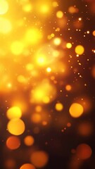Poster - Golden particles floating gently over a blurred background create a magical and festive atmosphere, perfect for celebrations, holidays, or any project needing a touch of elegance