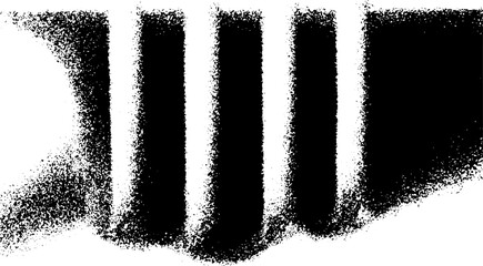 Aufkleber - Industrial design and architecture with exposed rebar grid in high contrast black and white