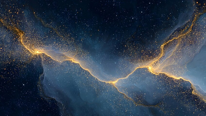 Wall Mural - A stunning cosmic scene showcasing vibrant colors and glowing elements in the universe, representing the beauty of space.