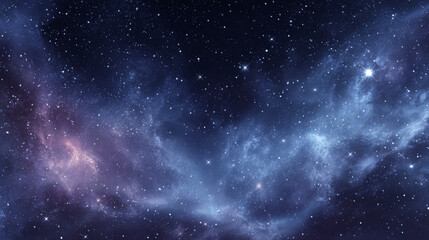Vector interstellar space background.Cosmic galaxy illustration.Background with nebula, stardust and bright shining stars.Vector Illustration for party ,artwork, brochures, posters.