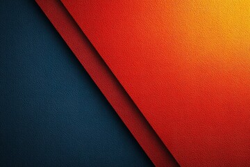 Fototapete - Bold geometric patterns create a vibrant contrast of red and blue textures in a modern design composition