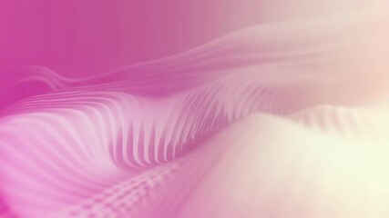 Poster - Abstract Pink Wave Patterns with Light and Shadow Effects for Digital Design