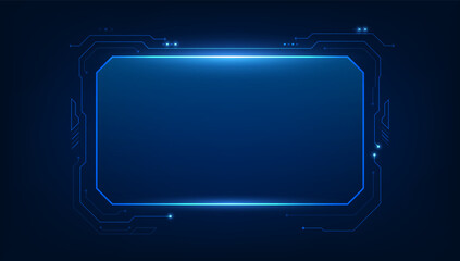 Poster - abstract hud ui gui future futuristic screen system virtual design.