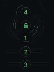 Poster - Four Essential Steps to Create a Secure Password Using Minimal Dark-Mode Design