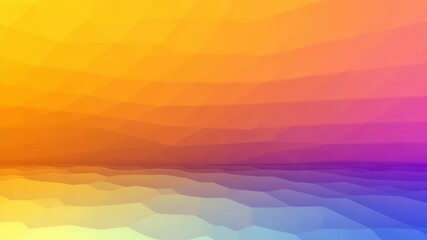 Poster - Vibrant Sunset Abstract with Warm Colors and Geometric Patterns