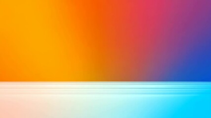 Fototapete - Abstract Bright Colorful Gradient with Horizontal Light Streaks in a Repeating Pattern