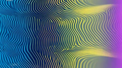 Poster - Vibrant Abstract Colorful Wave Patterns with Dynamic Lines