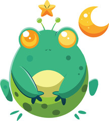 Aufkleber - Flat Design Layout for Print or Web Vector