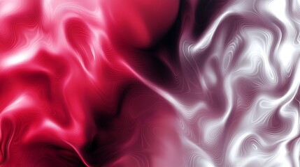 Poster - Abstract fluid magenta and silver background for modern design and visual communication