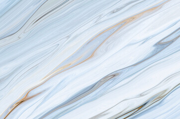 Poster - Marble rock texture blue ink pattern liquid swirl paint white dark that is Illustration background for do ceramic counter tile silver gray that is abstract waves skin wall luxurious art ideas concept.