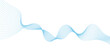 © Khalil - Abstract vector blue wave melody lines on white background.