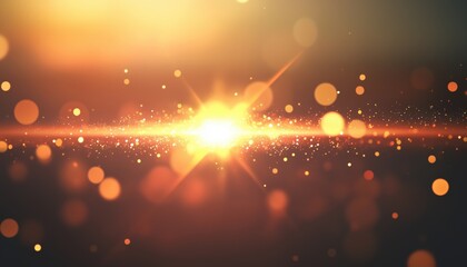 Poster - Simple Way To Enhance Images With Lens Flare Effects In Overlay Or Screen Blending Mode. Variety Of Flares Like Sun Burst, Digital Glare, And Iridescent Glare. Background With Defocused Bokeh.