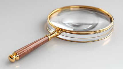 Poster - 3d Magnifying Glass Stock Illustration