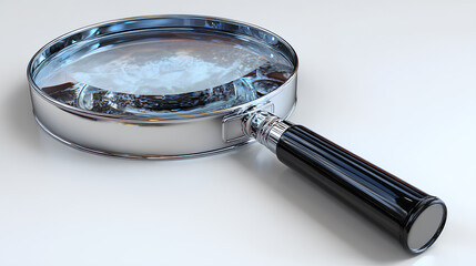 Poster - 3d Magnifying Glass Stock Illustration