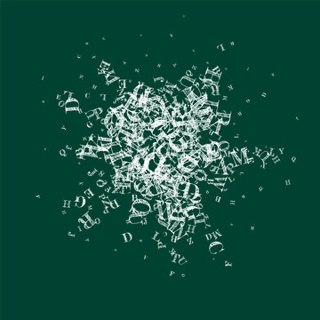 Concept of school background. White chalk