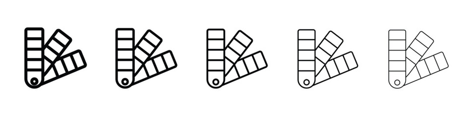 Swatchbook icon Symbol concept for web design.simple line vector icon. logo illustration.