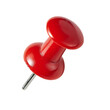 © MSTSHAMALA - Single red thumbtack push pin isolated on transparent background