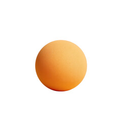 Poster - Smooth Orange Sphere on a Minimalistic Background Perfect for Abstract Design and Creative Projects Transparent background or png