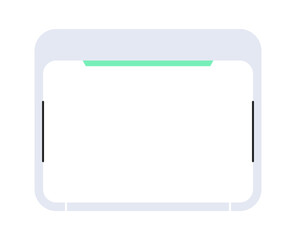Poster - Minimal Futuristic HUD Frame. Clean Interface Overlay Graphic Design. SciFi Lower Third UI Template.