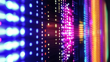 colorful led wall display