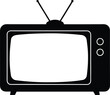 © Silhouette Store12 - television silhouette vector, retro old tv icon