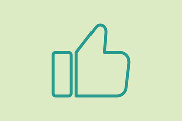Poster - Like icon. icon related to UI elements. suitable for web site, app, user interfaces,element, printable etc. line icon style. simple vector design editable