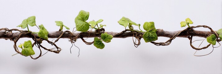 Poster - Resilient Vines Illustrate Growth and Connection, Resembling Neural Branches in an Inspiring Display of Natures Strength