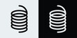 © SANALRENK - Wire coil icon editable stroke