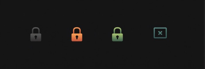Poster - Four Essential Steps to Improve Password Security in a Minimal Dark-Mode Design