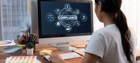 Poster - Compliance system for brisk online corporate business to meet quality standard