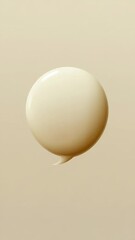 Aufkleber - A single white balloon floating through the air