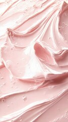 Aufkleber - A close-up shot of a pink frosted cake, ideal for food or baking-related use