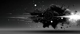 Abstract digital ink explosion