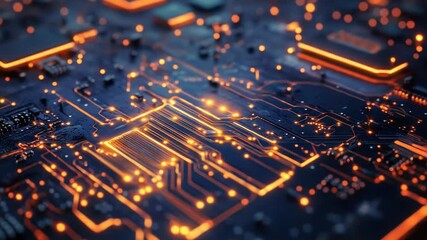 Poster - A detailed view of an electronic circuit board with various components and wires
