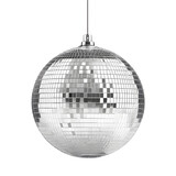 silver disco ball on a transparent background.PNG